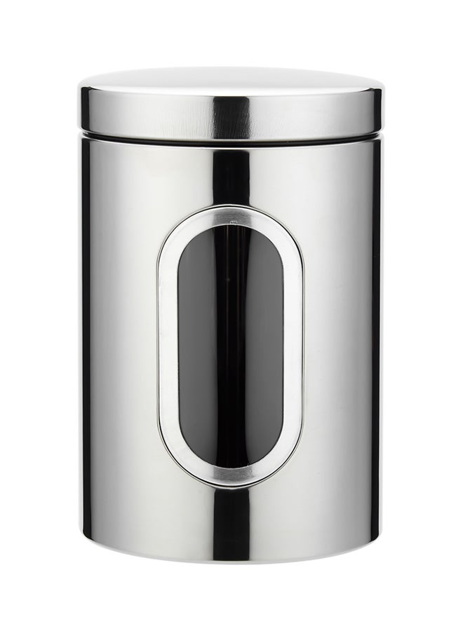 3-Piece Food Storage Container Set With Lids Silver 34cm