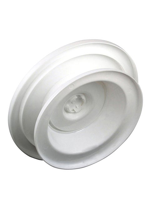 Decorated Turntable Cake Stand White 28centimeter