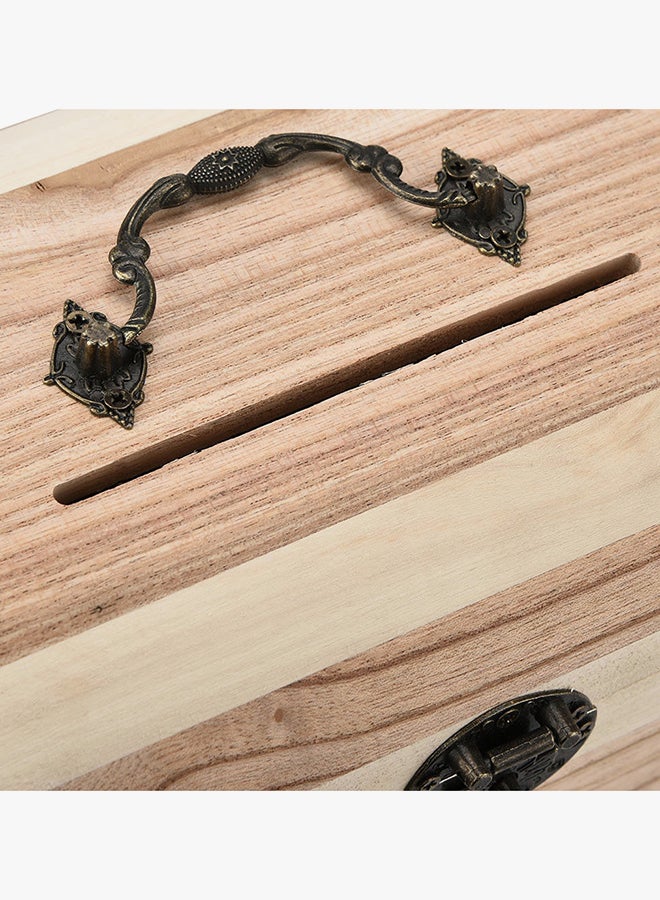 إيهوم حصالة خشبية للنقود بقفل 9.8x14.2x9.8سم - Image 3