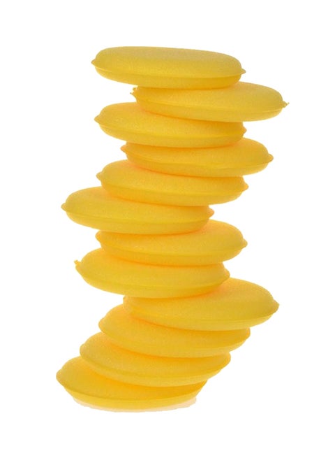 12-Piece Car Waxing Polish Foam Sponge