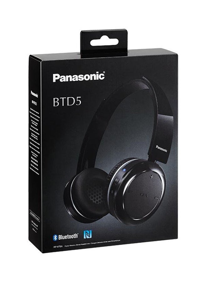 Panasonic RP-BTD5E Bluetooth Over-Ear Headphone Black - Image 2
