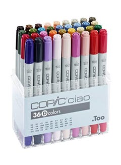 COPIC Set of 36 D Ciao Marker Multicolour 