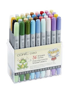 COPIC Set Of 36 Ciao Brilliante Farben Marker Multicolour 