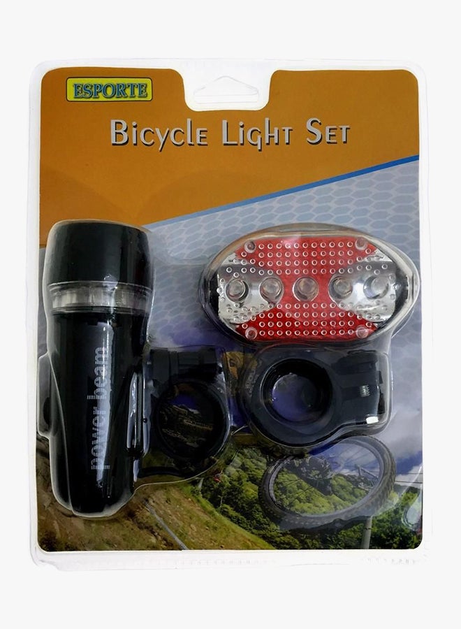 VLRA - Waterproof Bicycle Front Head 5 LED Light With Tail light Set 100x65x33cm - Image 1