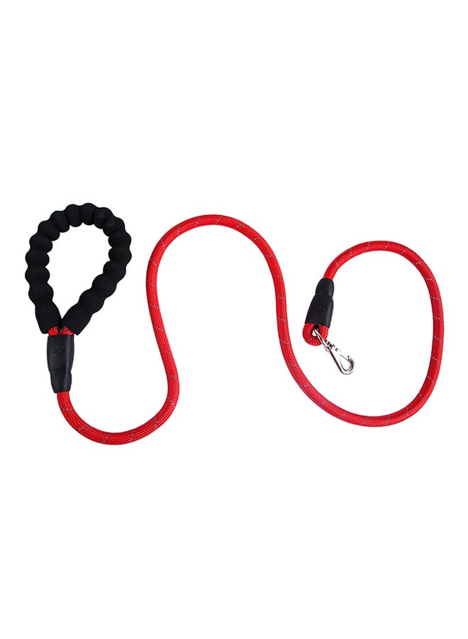 Sharpdo Padded Handle Reflective Dog Leash With Carabiner Red/Black/Silver 145centimeter - Image 2