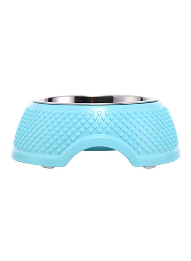 Sharpdo - Removable Pet Feeding Bowl Blue/Silver 13.5 x 5cm - Image 1