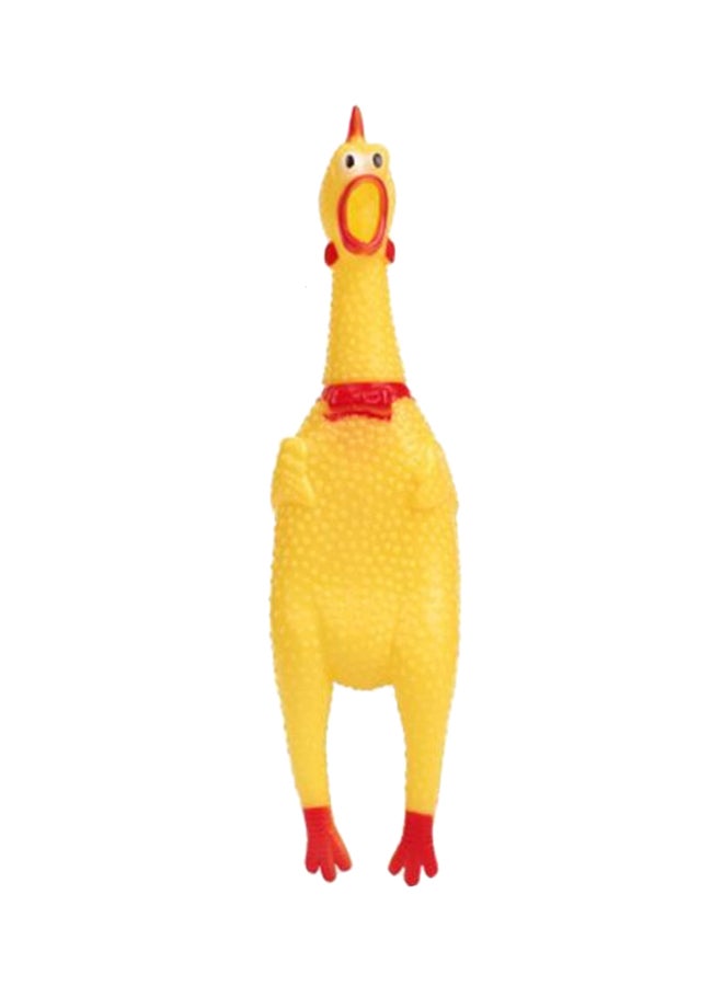 Sharpdo Screaming Chicken Pet Toy Yellow/Red - Image 1