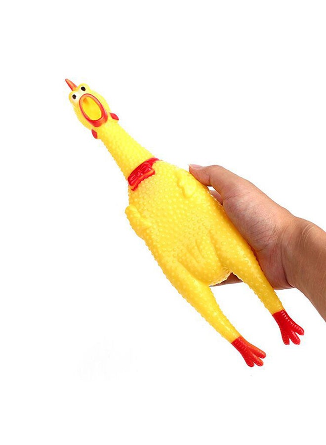 Sharpdo Screaming Chicken Pet Toy Yellow/Red - Image 2