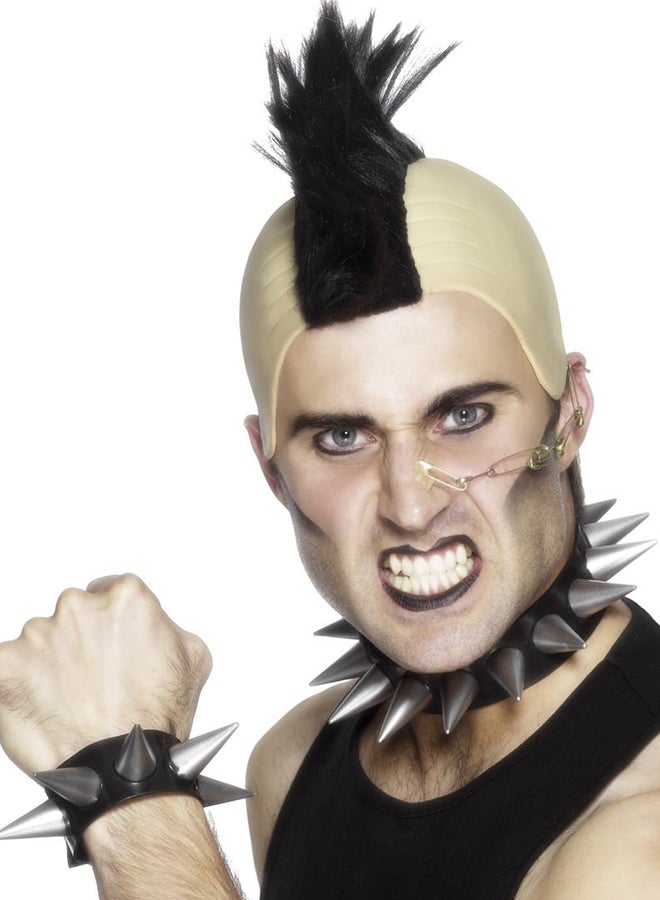 سميفيز قلادة رقبة وسوار معصم بنمط بانك M