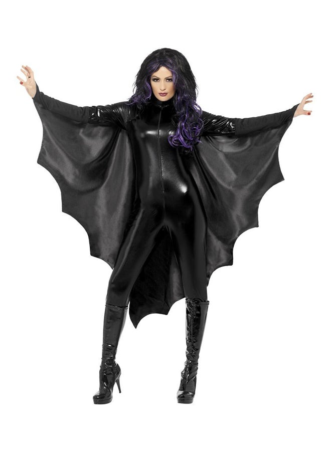 Smiffy's Vampire Bat Wings With High Collar One Size - Image 1