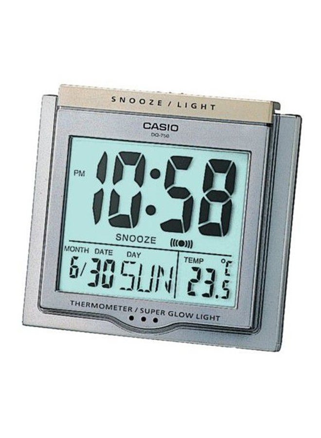 كاسيو ساعة منبه رقمية مزودة بمؤقت إيقاظ رمادي 102×109×64