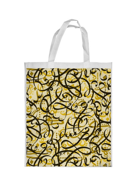 Decorative Drawing Printed Shopping Bag Multicolour