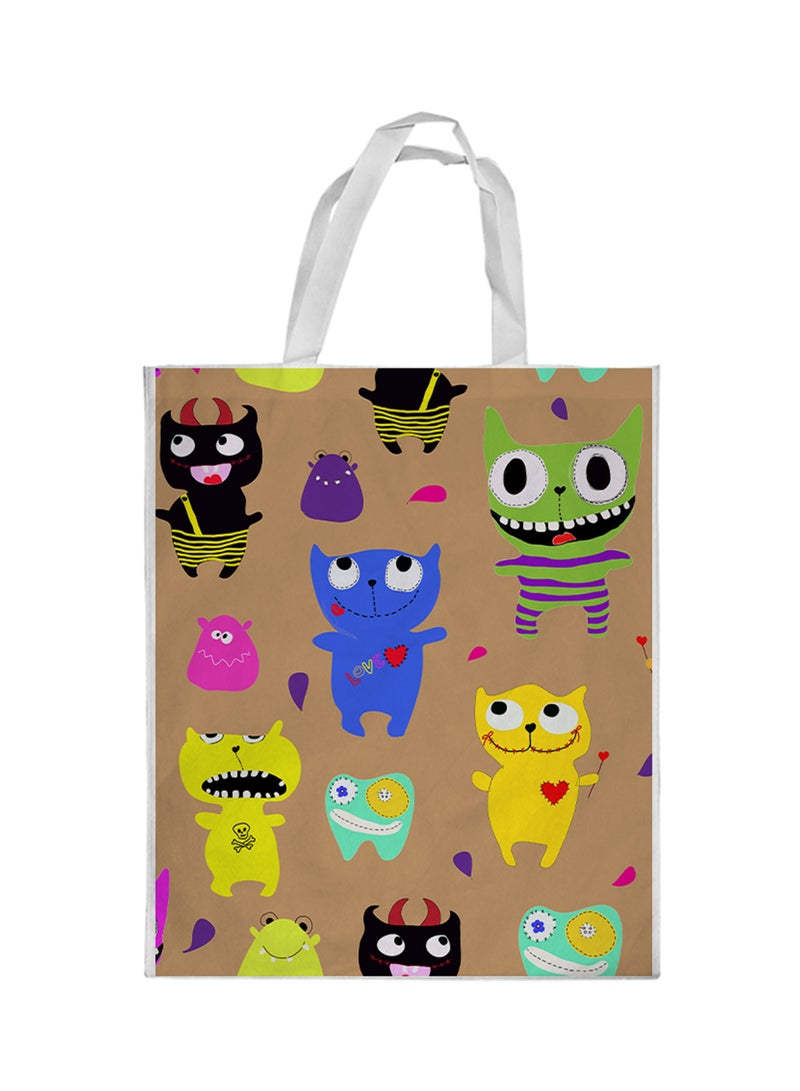 Generic - Cartoons Printed Shopping Bag Multicolour - Image 1