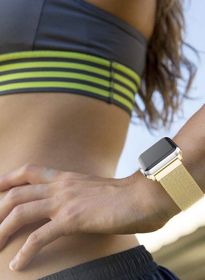 MARGOUN - Replacement  Band For Apple Watch 42mm Gold - Image 1