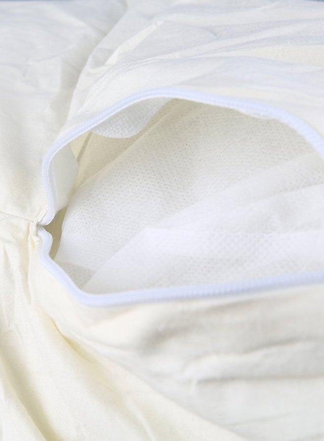 Belly Contoured Body U-Shaped Extra Comfort Cuddler Pregnancy Pillow White  - Image 4