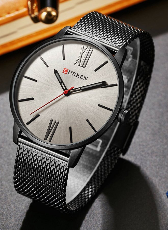 CURREN Men's Waterproof Stainless Steel Analog Watch 8238 - 44 mm - Black  - Image 4