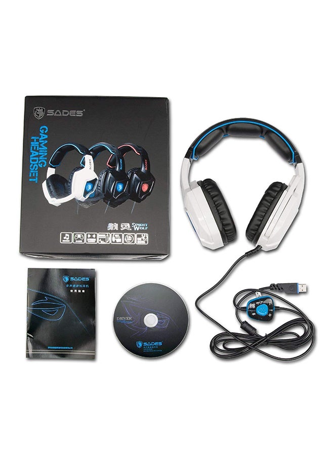 Sades - Wired Over-The-Ear Noise Cancelling Stereo Gaming Headset With Mic - Image 1