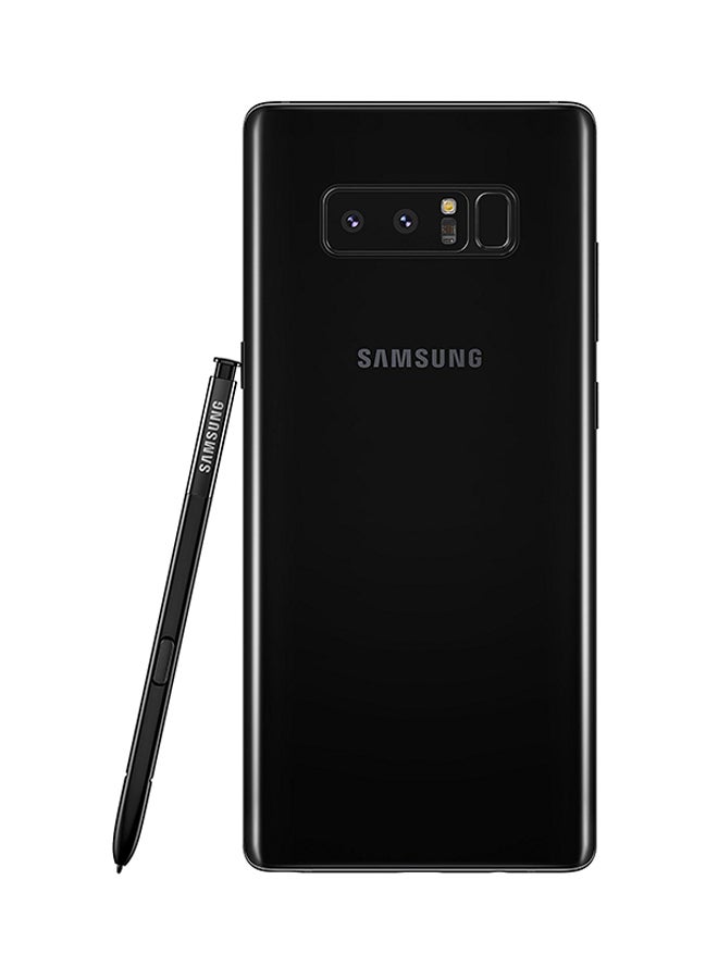 هاتف جالاكسي نوت 8 ديوز ثنائي الشريحة بلون أسود حالك سعة 64 جيجابايت وشبكة 4G LTE