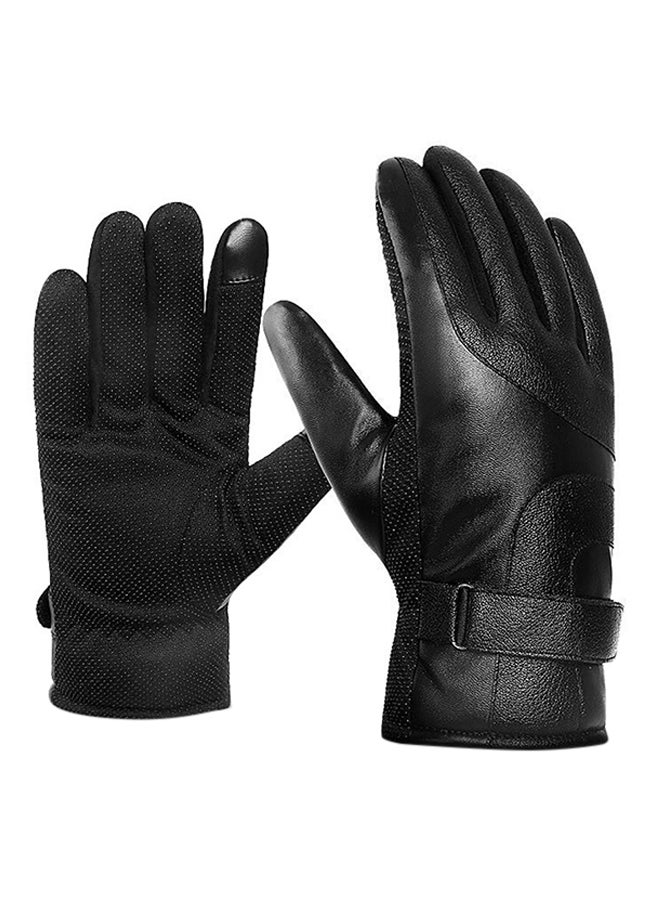 Sharpdo Zipper Gloves Black 