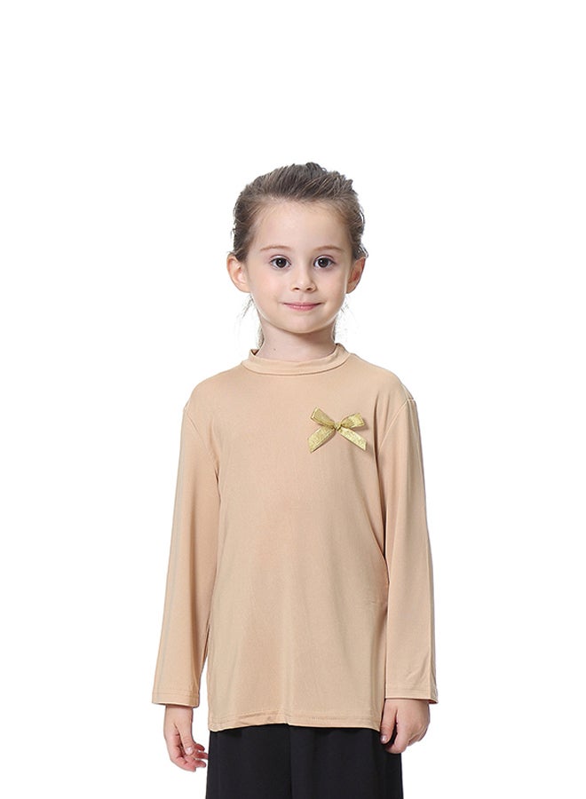 Sharpdo Kids Long Sleeves T-Shirt Beige  - Image 1