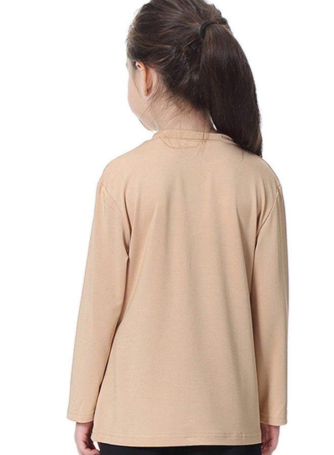 Sharpdo Kids Long Sleeves T-Shirt Beige  - Image 2