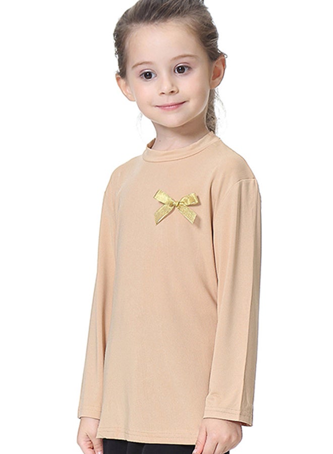 Sharpdo Kids Long Sleeves T-Shirt Beige  - Image 3