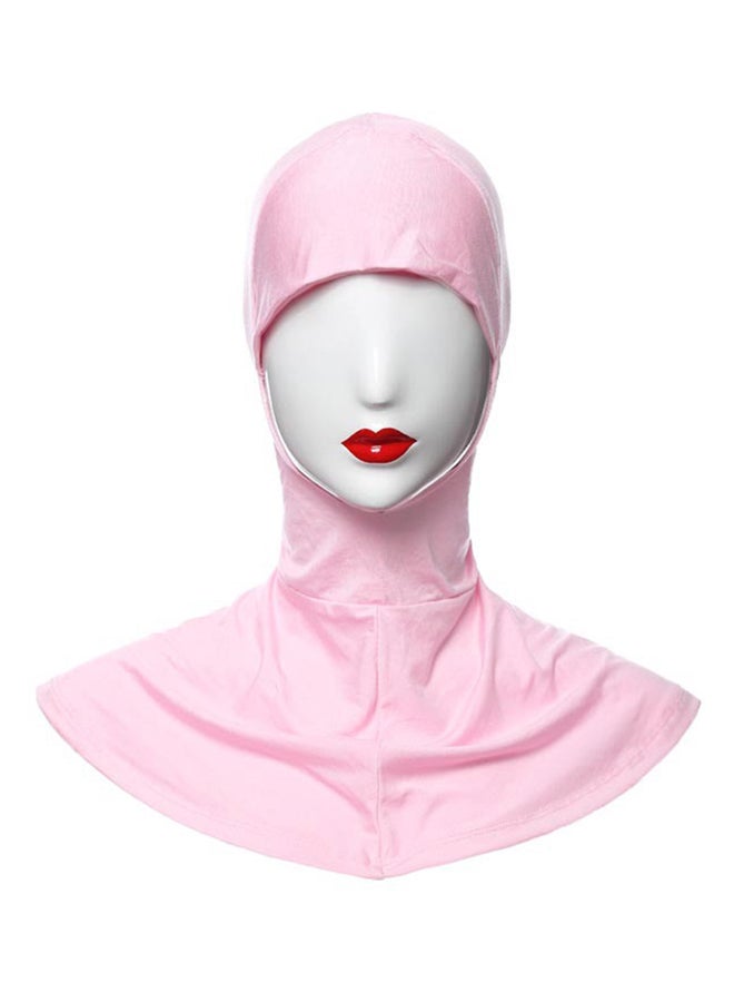 شاربدو حجاب بتصميم مغلق عند منطقة الذقن وردي - Image 1