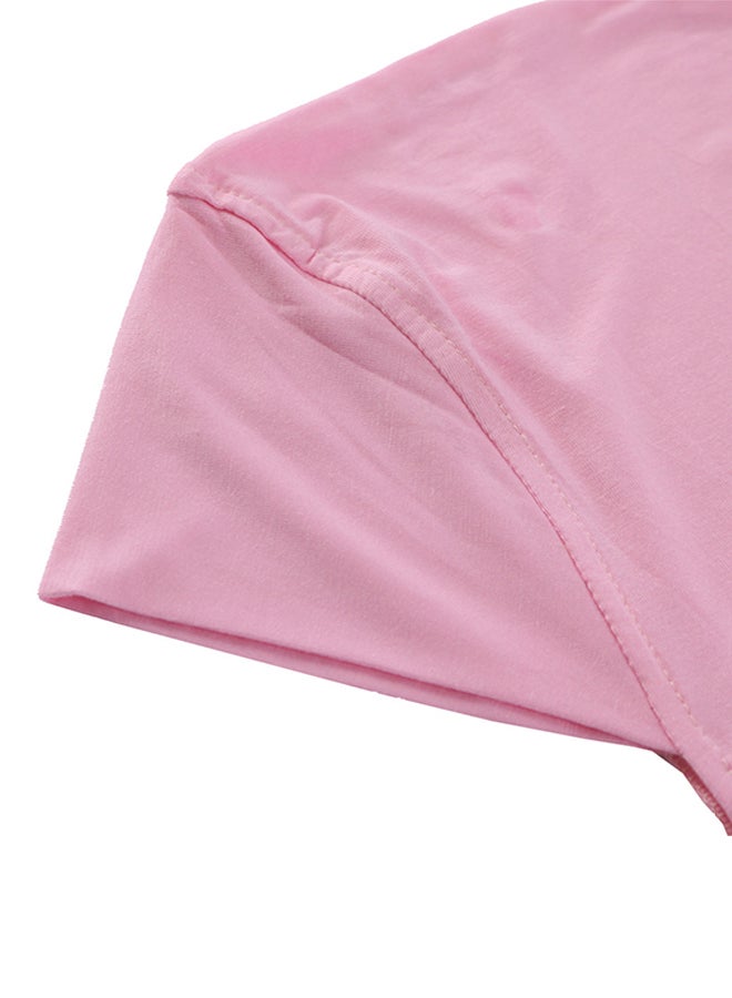 شاربدو حجاب بتصميم مغلق عند منطقة الذقن وردي - Image 3