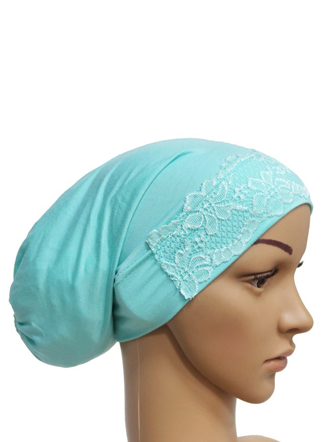 Sharpdo Crochet Border Inner Tube Hijab Blue - Image 3