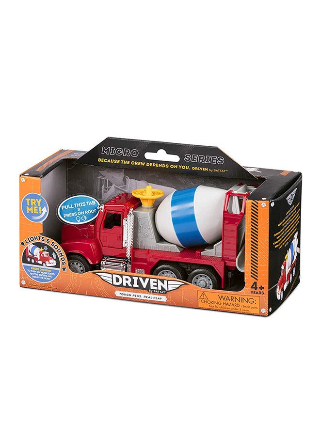 DRIVEN Mini Cement Mixer Truck Multicolour 9 x 4 x 4inch - Image 3