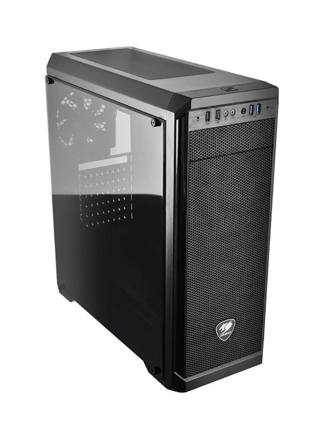 كوجار حافظة كمبيوتر MX330 ميد تاور بلوحة جانبية شفافة من الأكريليك أسود - Image 1