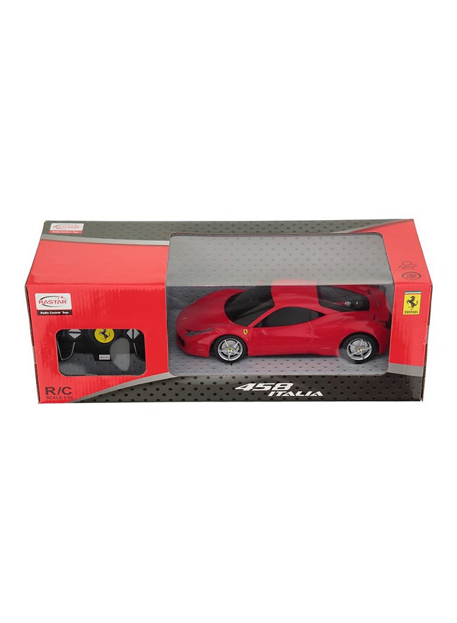 RASTAR Remote Control 1: 18 Scale Ferrari 458 Italia  - Image 1
