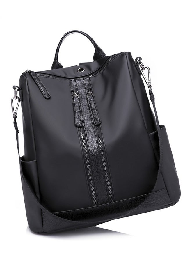 Sharpdo Zipper Closure Backpack Black - Image 2