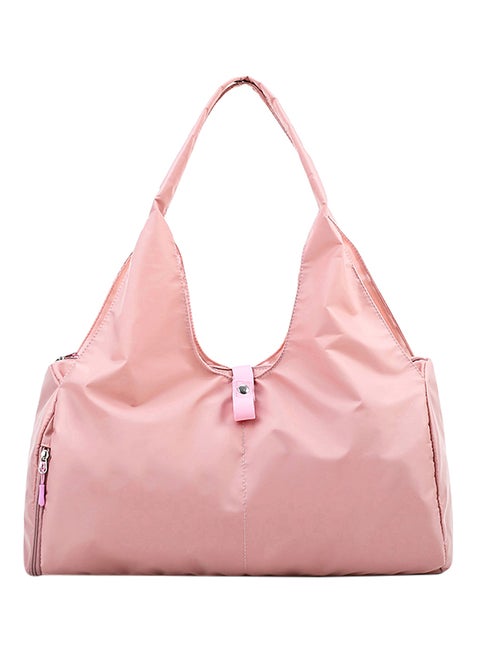 Elegant Metallic Finish Shoulder Bag Pink