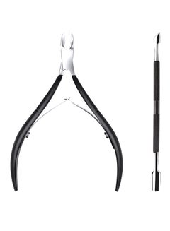 CYTHERIA Cuticle Trimmer With Cuticle Pusher Black  - Image 1
