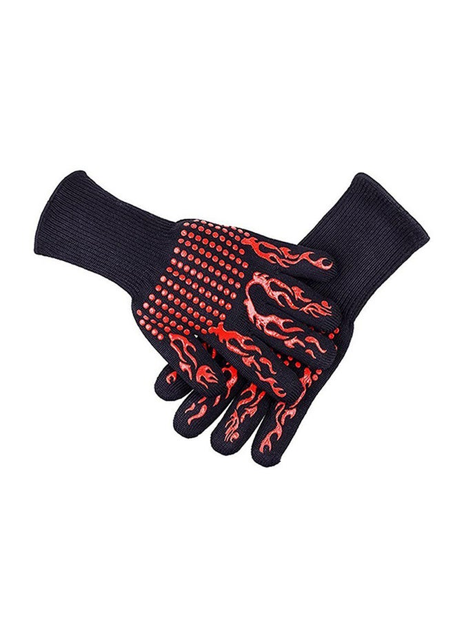 BBQ Grilling Cooking Gloves Red/Black 33x13cm - v1548923372/N20677563A_1