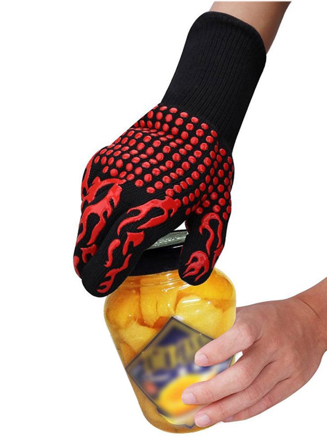 Cool Baby BBQ Grilling Cooking Gloves Red/Black 33x13cm  - Image 3