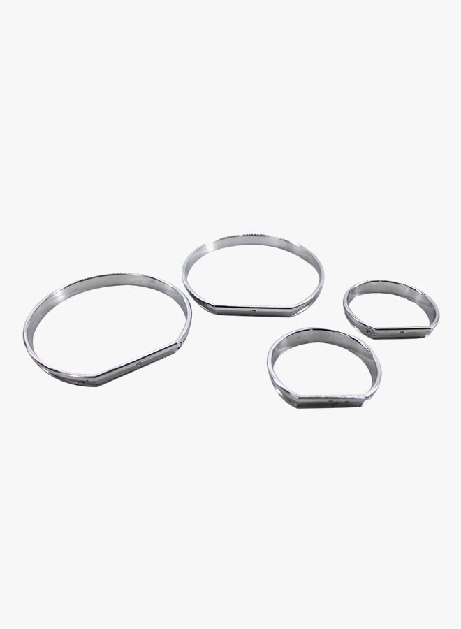 Generic Chrome Gauge Cluster Dashboard Bezel Rings Frame For BMW E46 1999-2006  - Image 2