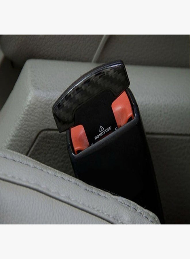 Generic Universal Vehicle Mounted Carbon Fiber Car Safety Seat Belt Buckle Clip  - Image 4