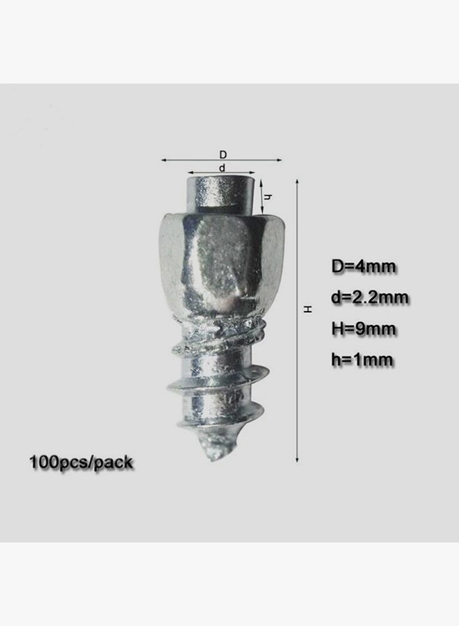 Generic 100-Piece Snow Screw Tire Studs Anti Skid Falling Spikes Wheel For Motorcycle - Image 2