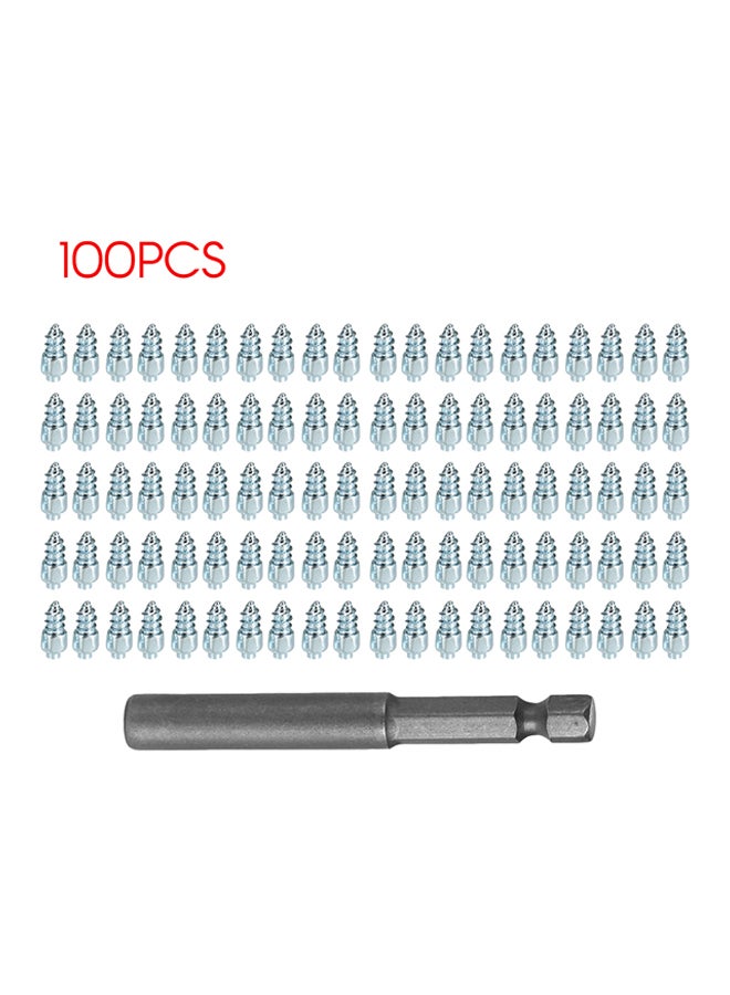 Generic 100-Piece Snow Screw Tire Studs Anti Skid Falling Spikes Wheel For Motorcycle