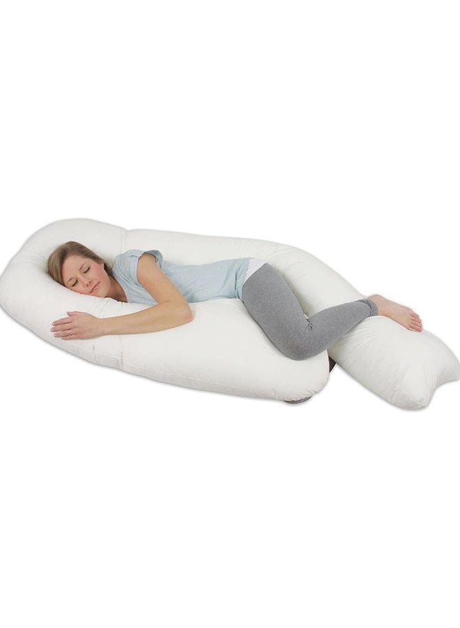 Maternity Body Pillow Cotton White 120x80cm  - Image 3