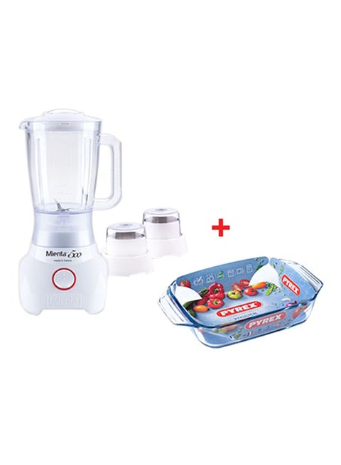 Multi-Functional Blender With 2 Jars And Pyrex Tray 1.5 L BL1251A White