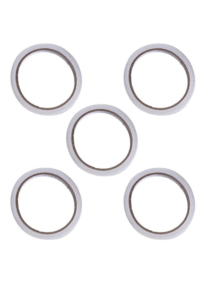 5-Piece Double Sided Tape Set 7mm x 9m Clear - Image 1