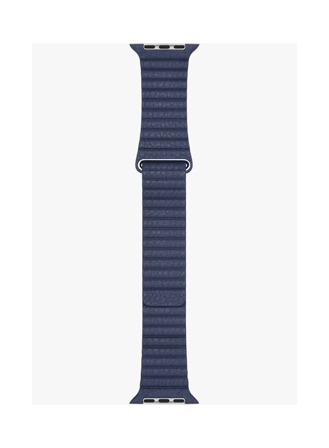HQPro - Leather Loop Band For Apple Watch 38mm Blue - Image 1
