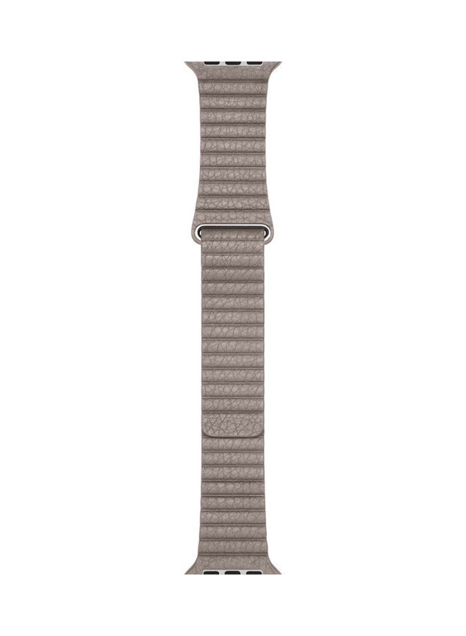 HQPro - Genuine Leather Loop Band For Apple Watch 38mm Stone - Image 1