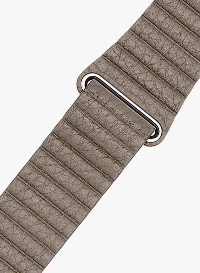 HQPro - Genuine Leather Loop Band For Apple Watch 38mm Stone - Image 1
