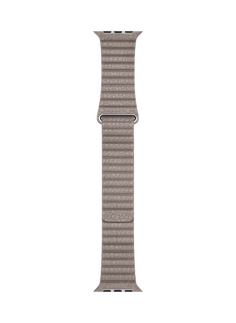 Replacement Genuine Leather Loop Band For Apple Watch Series 4/5- Stone