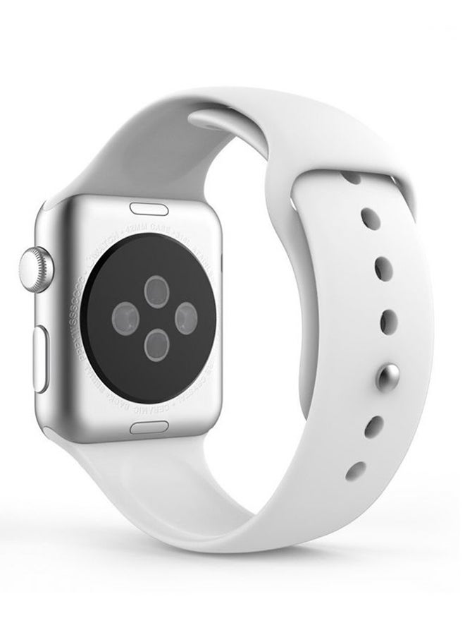 HQPro - Silicone Band For Apple Watch 44mm White - Image 1