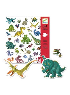 DJECO Dinosaurs 160 Stickers DJ08843  - Image 1